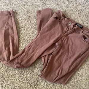 Size 5 mauve acid washed skinny jeans